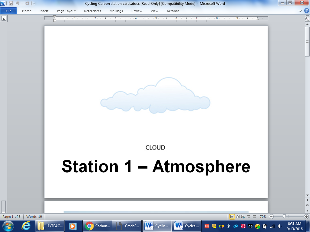 Atmosphere — cloud illustration